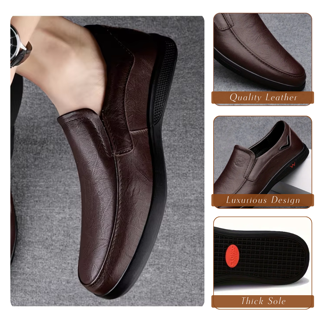 Aiden | Casual Leather Slip-on Shoes