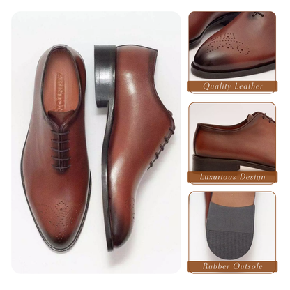 Ashton | Cow Leather Upper Plain Toe Oxford Shoes