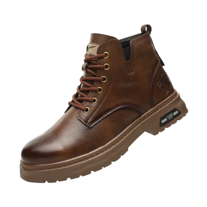 Walter | Cool Lace-Up Boots With Side Zip For Men